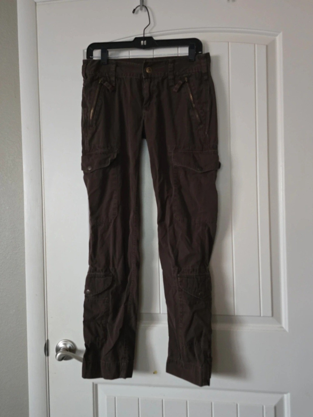 Ralph Lauren Brown Straight-Leg Cargo Jeans